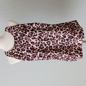 Cheetah print tankini swimsuit set